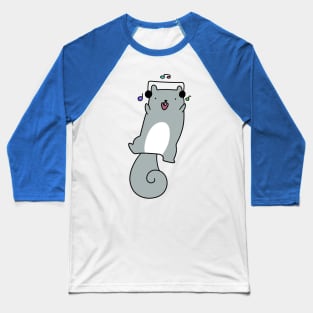 Dancing Headphones Squirrel Baseball T-Shirt